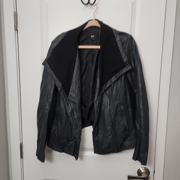 Mossimo Supply Co. Black Faux Leather Moto Jacket Size XXL - Picture 1 of 5